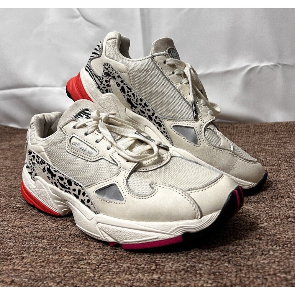 Adidas Women's Falcon EG2675 White Running Shoes Sneakers Size 9.5